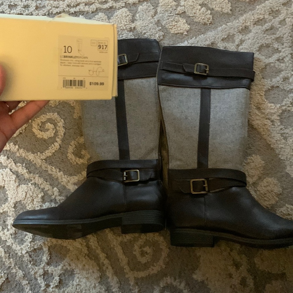 Lauren Conrad Brinkley Brown boots